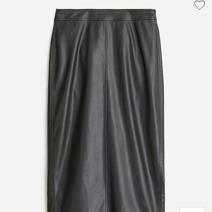J. Crew faux leather pencil skirt